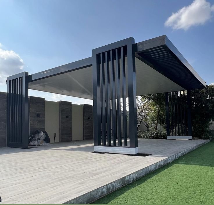 مظلات حديد الدمام بتصاميم قوية وعصرية تحمي سياراتك وممتلكاتك من الشمس والأمطار. تركيب احترافي وضمان طويل. اتصل الآن 0559022459.